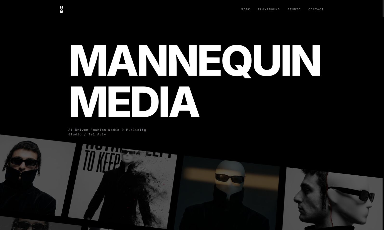 Mannequin Media's original landing page